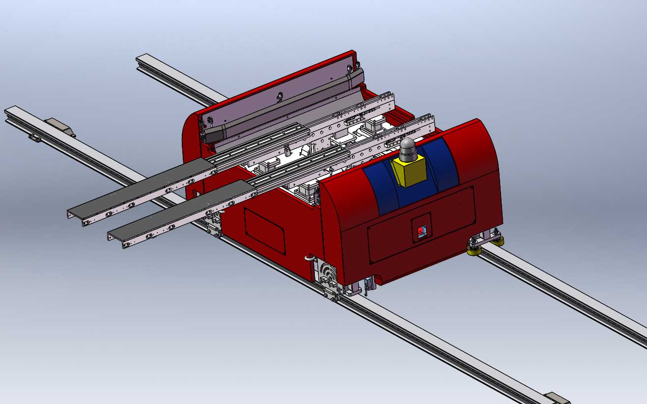 R2系列1000kg級貨叉式RGV穿梭車